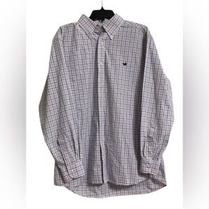 Southern Marsh‎ Brentwood Gingham Men's Peach Orange Button Down Shirt-Size XL